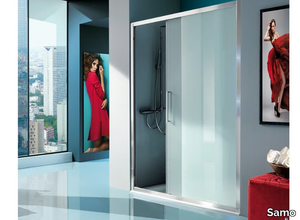 EUROPA - Niche shower cabin with sliding door _ Samo