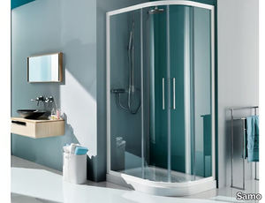 EUROPA - Rectangular shower cabin with sliding door _ Samo