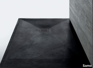 STONEFIT - Black custom shower tray _ Samo