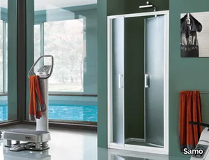 CEE ART - Niche tempered glass shower cabin with pivot door _ Samo