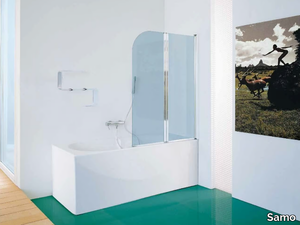 Bathtub wall panel - Glass bathtub wall panel _ Samo