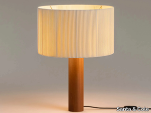 MORAGAS - LED Sapele wood table lamp _ Santa & Cole