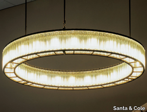 ESTADIO - LED glass chandelier _ Santa & Cole