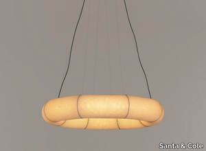 TEKIÒ CIRCULAR / OVAL - LED dimmable japanese paper pendant lamp _ Santa & Cole