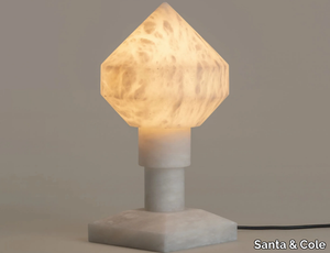 ZELESTE - LED alabaster table lamp _ Santa & Cole