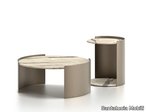 MICHELANGELO - Round plate coffee table _ Santalucia Mobili