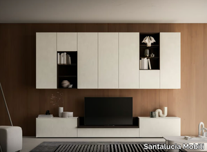 AKKA - Sectional wooden storage wall _ Santalucia Mobili