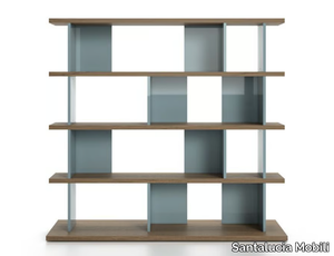 BEND - Open wooden bookcase _ Santalucia Mobili