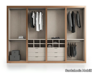 BOLD - Sectional wooden walk-in wardrobe _ Santalucia Mobili