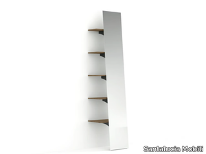 DIANA - Freestanding bathroom mirror with cabinet _ Santalucia Mobili