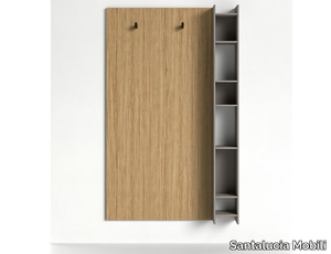 HOMY - Wall-mounted wooden hallway unit _ Santalucia Mobili