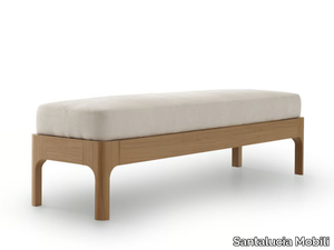 HOMY - Upholstered wooden bench _ Santalucia Mobili