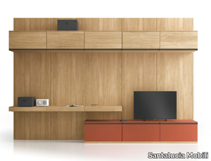 KOBY - Sectional wooden walk-in wardrobe _ Santalucia Mobili