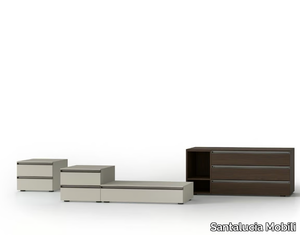 EGO RANGE - Sectional modular wooden chest of drawers _ Santalucia Mobili