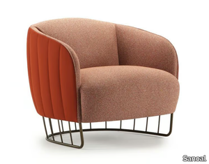 TONELLA - Fabric armchair with armrests _ Sancal