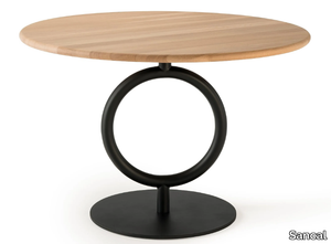 TOTEM - Round MDF and steel table _ Sancal