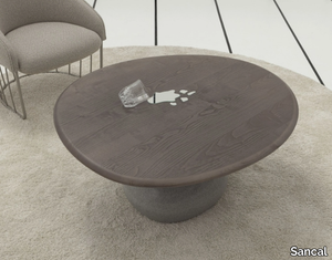 VESPER - Round wooden coffee table _ Sancal