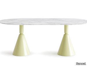 PION PETRA - Oval marble table _ Sancal