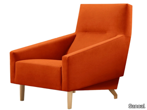 SOUL - Fabric armchair with armrests _ Sancal