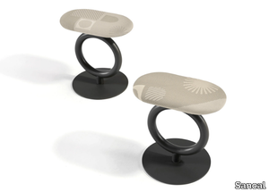 TOTEM - Steel and fabric stool with footrest _ Sancal