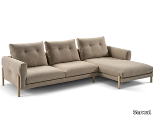 MOMIC - Sectional fabric sofa with chaise longue _ Sancal