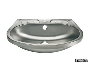 2010 - Oval single stainless steel washbasin _ Saniline