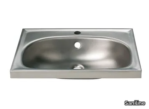 2012 - Oval single stainless steel washbasin _ Saniline