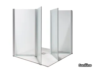 580C/590C - Accessible shower with folding door _ Saniline