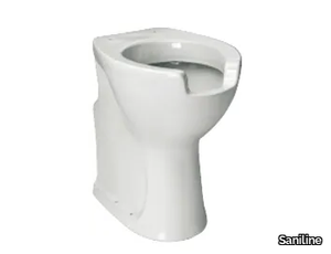 CLASSIC - Floor mounted Vitreous China toilet for disabled _ Saniline