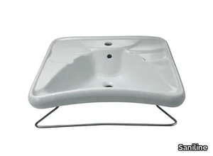 CLASSIC - Vitreous China washbasin for disabled _ Saniline