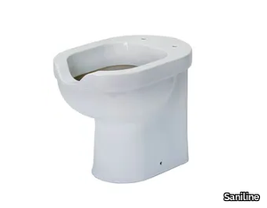 SENIOR 46 - Floor mounted ceramic toilet for disabled _ Saniline