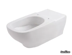 UNIKA - Wall-hung Vitreous China toilet for disabled _ Saniline