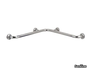 120-NX - Fixed L-shaped stainless steel grab bar _ Saniline