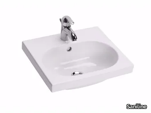 MINIMÈ - Oval porcelain washbasin for children _ Saniline