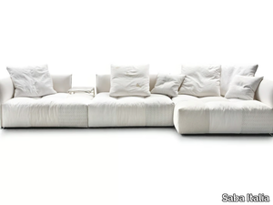 PIXEL - Sectional fabric sofa with removable cover _ Saba Italia