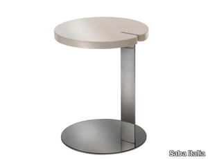 BUTTER - Round wooden side table _ Saba Italia