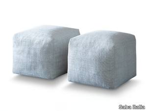 PIXEL - Square fabric pouf with removable lining _ Saba Italia