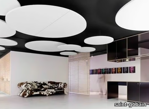 Ecophon Solo™ Circle XL - Glass wool acoustic ceiling clouds _ saint-gobain