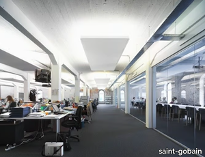 Ecophon Focus Edge™ 500 - Glass wool acoustic ceiling clouds _ saint-gobain