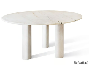 LOVE ME, LOVE ME NOT - Round marble dining table _ Salvatori