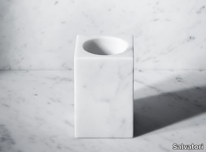 FONTANE BIANCHE - Countertop marble toothbrush holder _ Salvatori