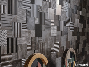 PATCHWORK - Pietra d'Avola 3D wall cladding _ Salvatori