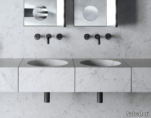 ALFEO - Wall-mounted stone washbasin _ Salvatori