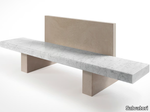 SPAN - Marble bench with back _ Salvatori