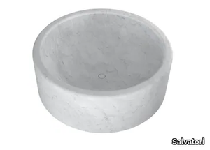 BALNEA - Freestanding round marble bathtub _ Salvatori