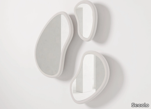 LAGHI - Oval framed wall-mounted mirror _ Secolo