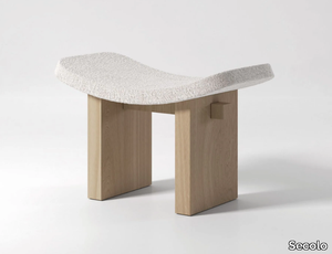 NARA - Upholstered fabric stool _ Secolo