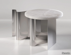 SKETCH - Round metal coffee table _ Secolo