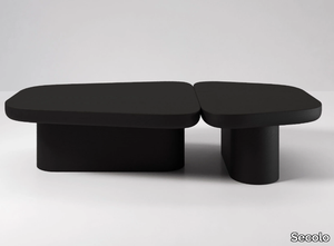 PANGEA - Low wooden coffee table for living room _ Secolo