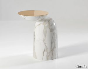 PINGU X - Round marble side table _ Secolo